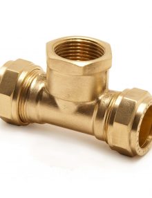 Pegler female copper branch tee