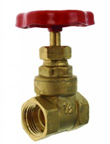 1/2" FxF BRASS GATE VALVE BS5154