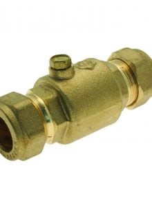22mm Brass Single Check Valve Wras Approved